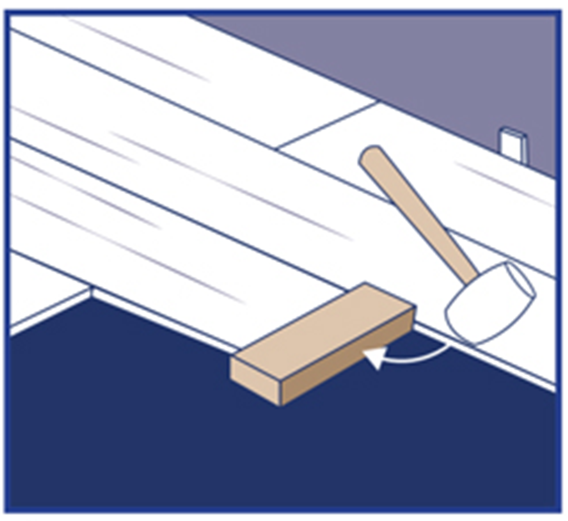 Step 7: Tap end and insert spacer