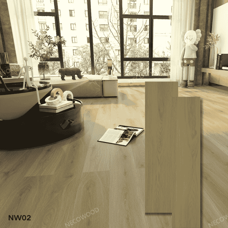 Matte Antiplip Click Lock Spc Flooring