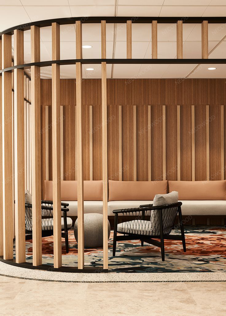 Применение потолка перегородки WPC роскошного курорта Фукуока